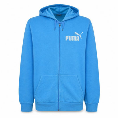 Mens UK Size L PUMA Blue Full Zip Hoodie