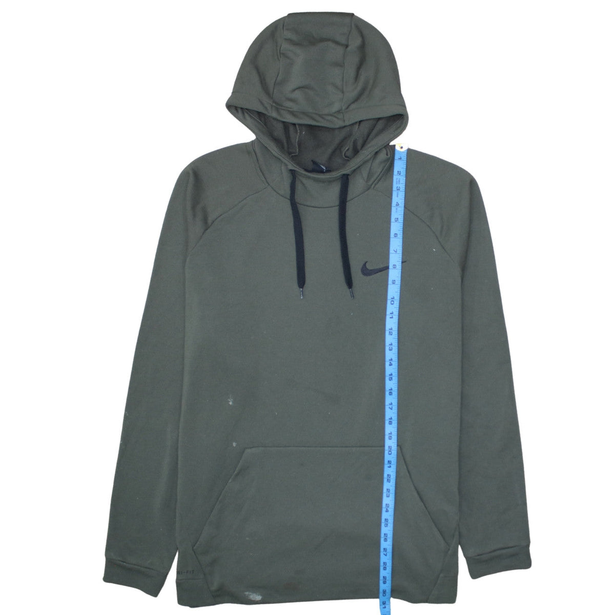 Mens UK Size 2XL Nike Green Pullover Hoodie