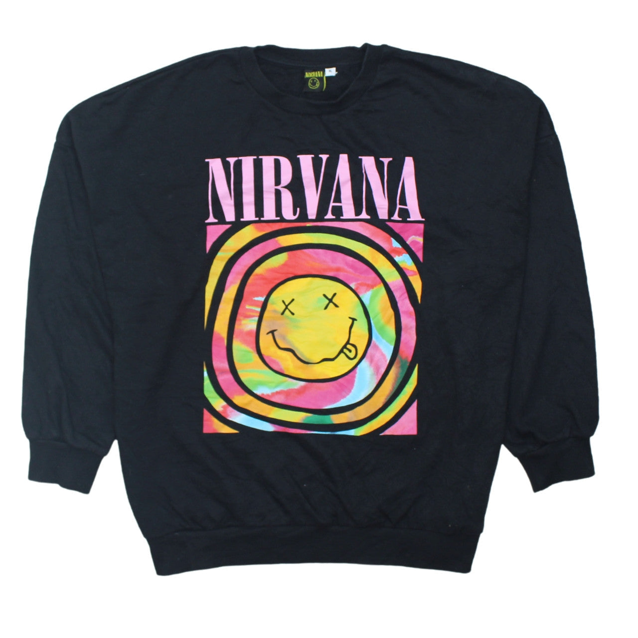 Womens UK Size XL Nirvana Black Pullover Sweatshirt