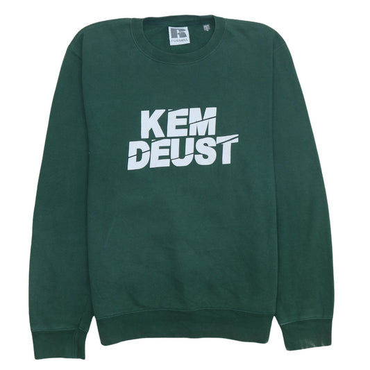 Mens UK Size S Russell Green Pullover Sweatshirt