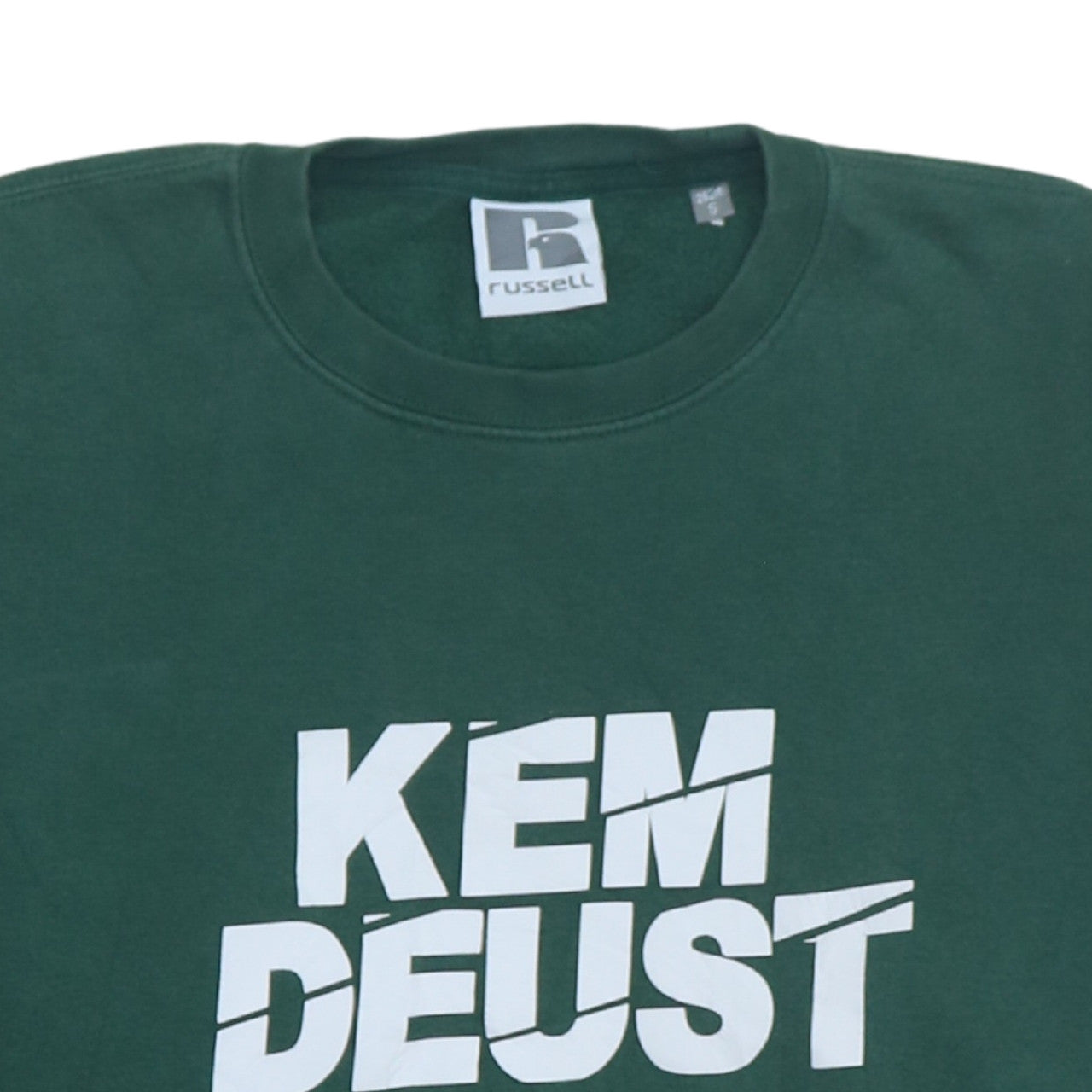 Mens UK Size S Russell Green Pullover Sweatshirt