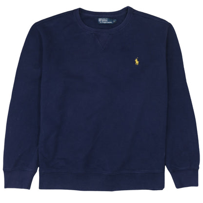 Mens UK Size XL Ralph Lauren Blue Pullover Sweatshirt