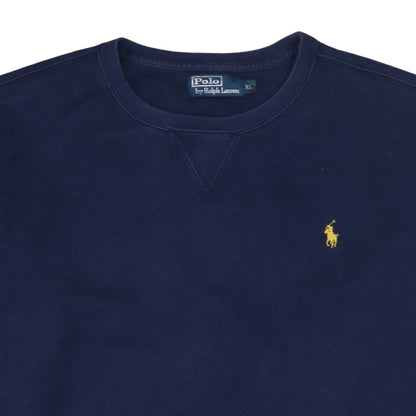 Mens UK Size XL Ralph Lauren Blue Pullover Sweatshirt