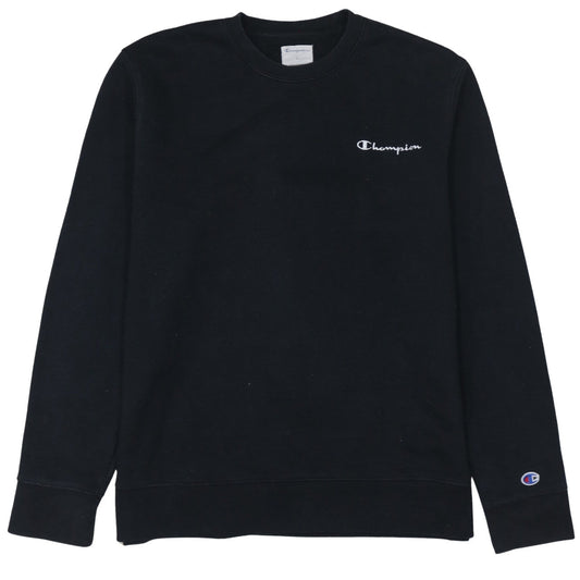Mens UK Size L Champion Black Pullover Sweatshirt