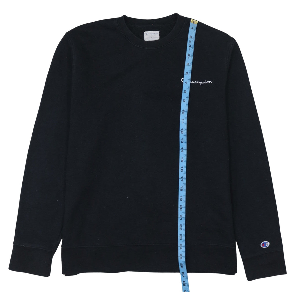 Mens UK Size L Champion Black Pullover Sweatshirt