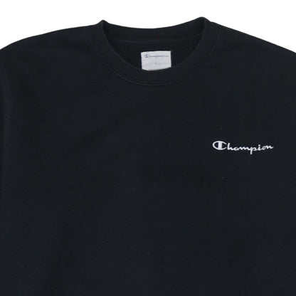 Mens UK Size L Champion Black Pullover Sweatshirt