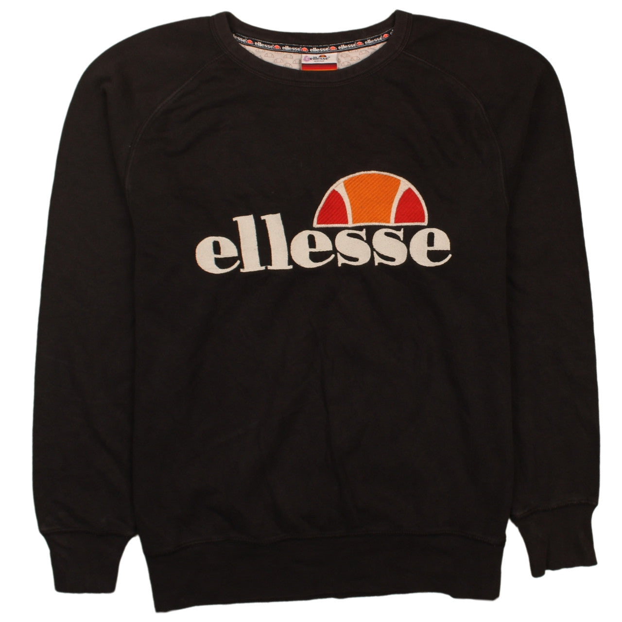 Mens UK Size XS ellesse Black Pullover Sweatshirt