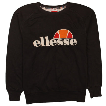 Mens UK Size XS ellesse Black Pullover Sweatshirt