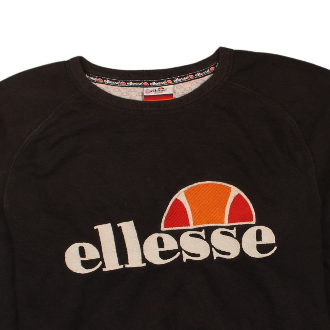 Mens UK Size XS ellesse Black Pullover Sweatshirt