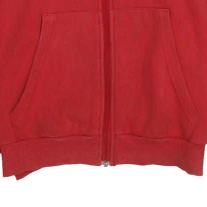 Mens UK Size M Umbro Red Full Zip Hoodie
