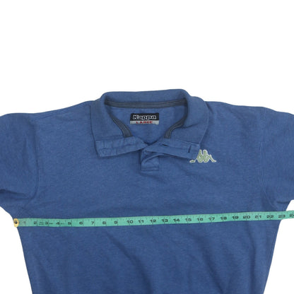 Mens UK Size L Kappa Blue Henley Sweatshirt