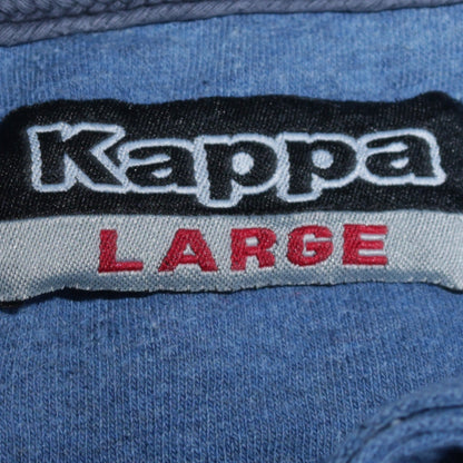 Mens UK Size L Kappa Blue Henley Sweatshirt