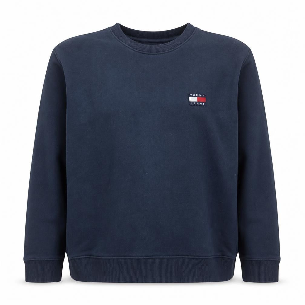Mens UK Size XL Tommy Jeans Blue Pullover Sweatshirt