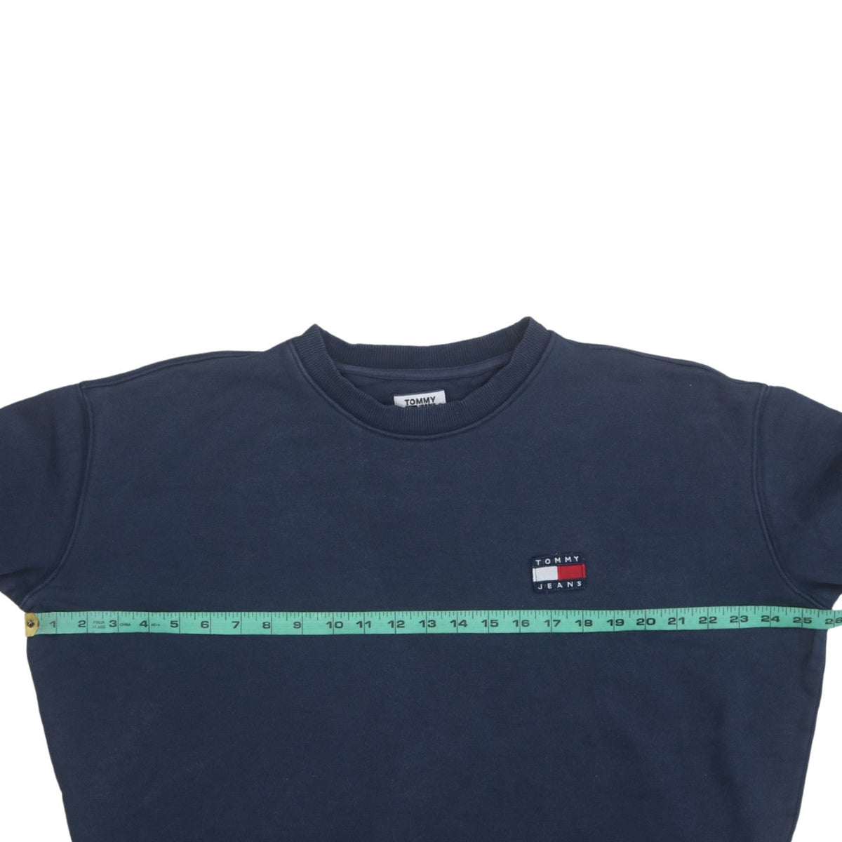 Mens UK Size XL Tommy Jeans Blue Pullover Sweatshirt