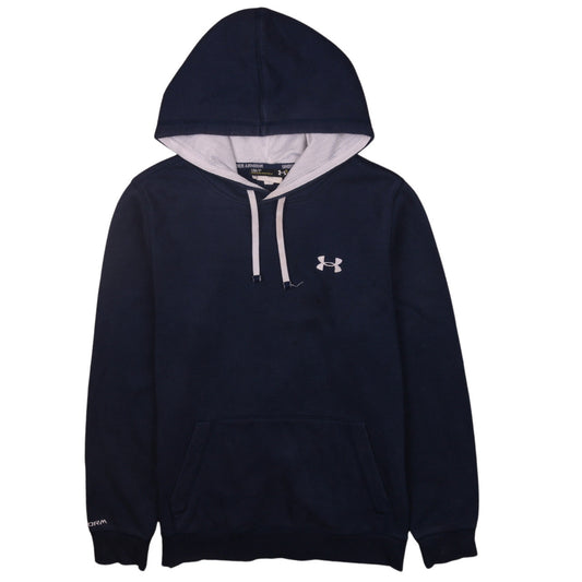 Mens UK Size S Under armour Blue Pullover Hoodie