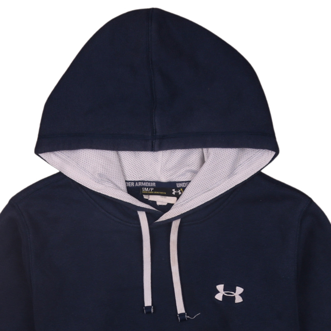 Mens UK Size S Under armour Blue Pullover Hoodie