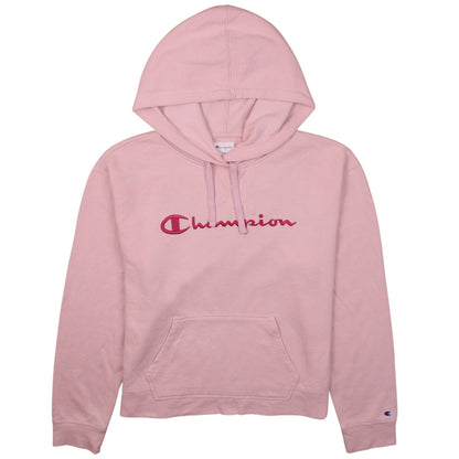 Womens UK Size L Champion Pink Pullover Hoodie