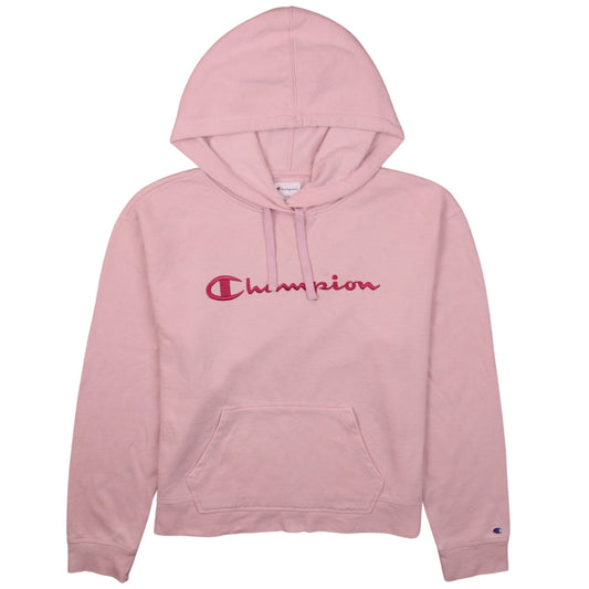 Womens UK Size L Champion Pink Pullover Hoodie