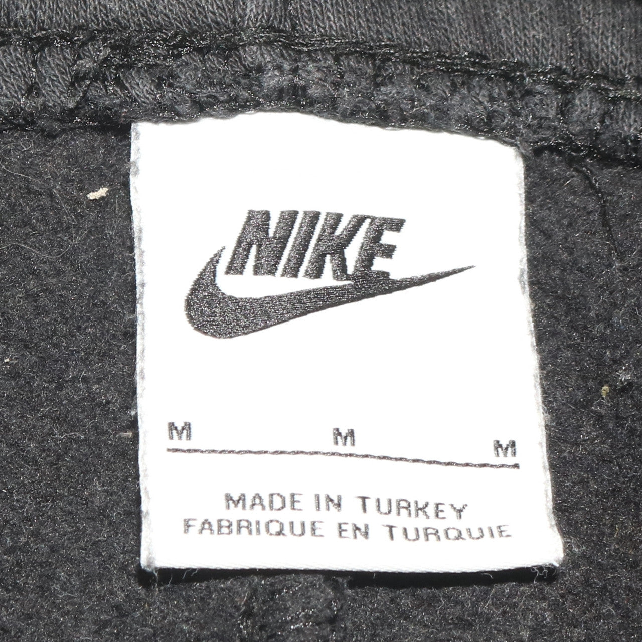 Mens UK Size M Nike Regular Fit Cargo Black Trousers