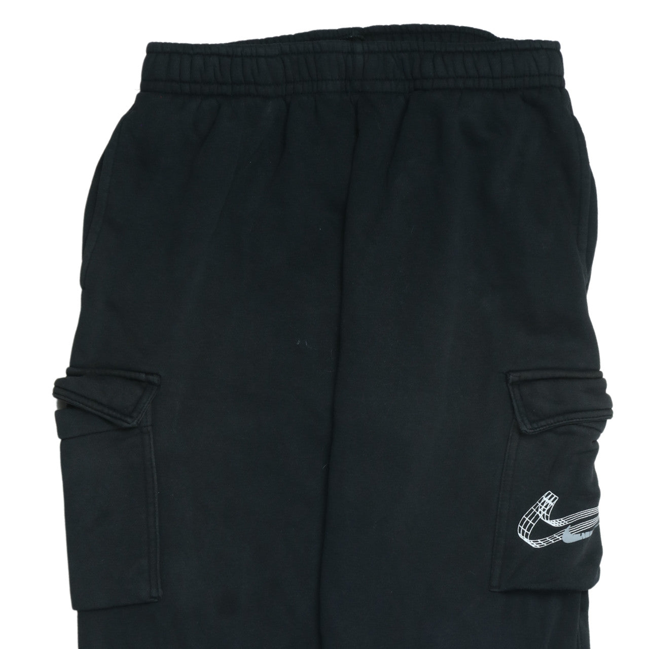 Mens UK Size M Nike Regular Fit Cargo Black Trousers
