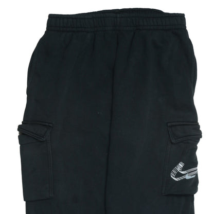 Mens UK Size M Nike Regular Fit Cargo Black Trousers
