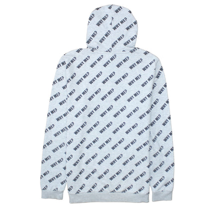 Disney Women Grey Mickey Mouse Pullover Hoodie L #WhyMe Print