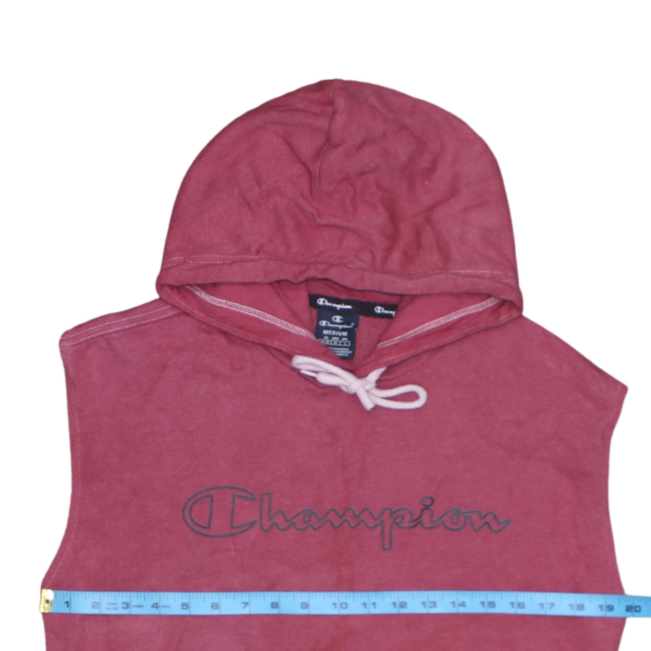 Mens UK Size M Champion Pink Pullover Hoodie