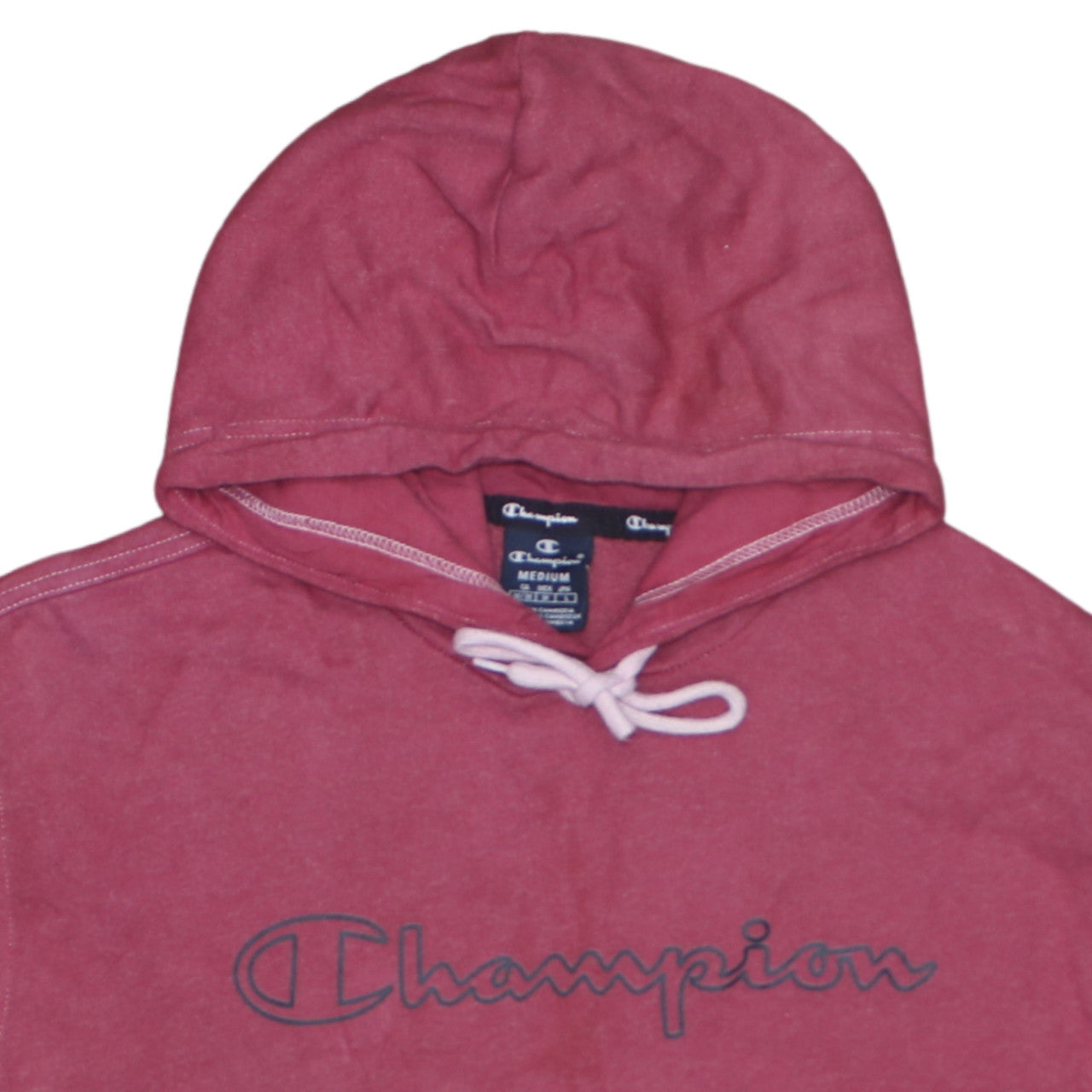 Mens UK Size M Champion Pink Pullover Hoodie