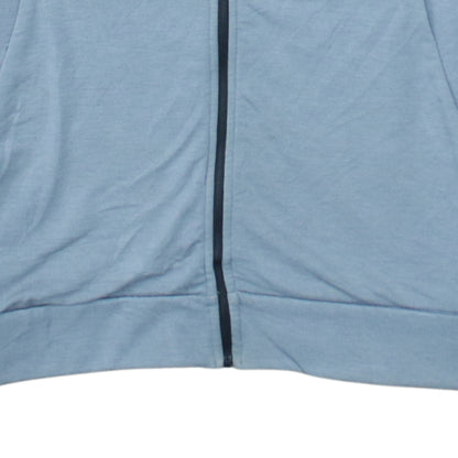 Mens UK Size L Nike Blue Full Zip Hoodie