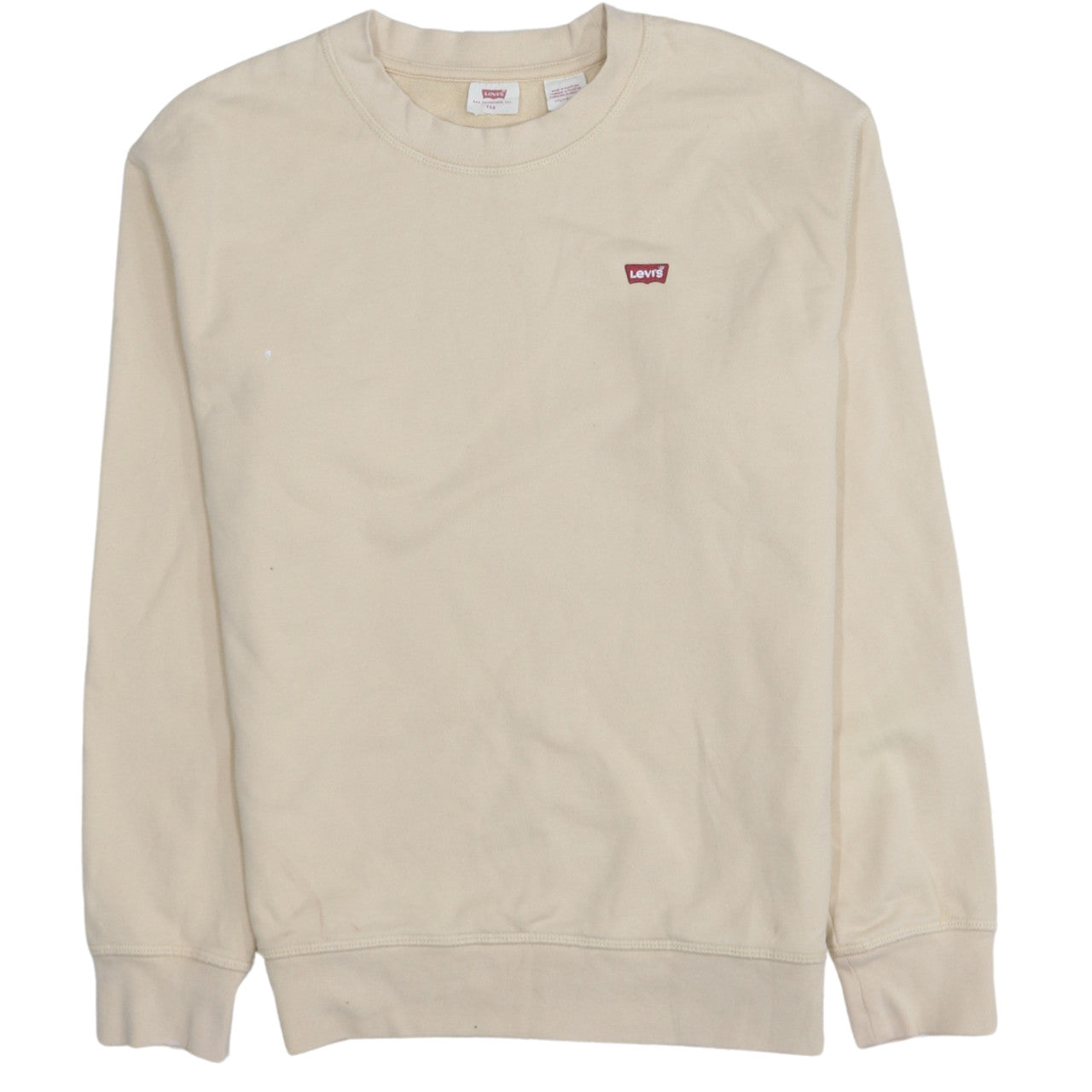 Womens UK Size 2XS Levi's Beige Pullover Sweatshirt