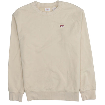 Womens UK Size 2XS Levi's Beige Pullover Sweatshirt