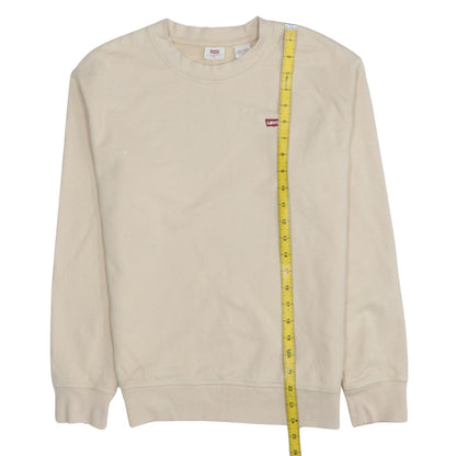 Womens UK Size 2XS Levi's Beige Pullover Sweatshirt