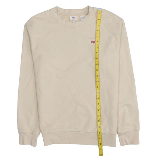 Womens UK Size 2XS Levi's Beige Pullover Sweatshirt