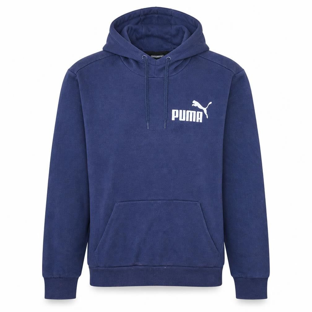 Mens UK Size L PUMA Blue Pullover Hoodie