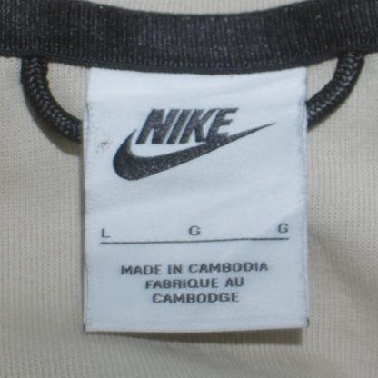 Womens UK Size L Nike Beige Full Zip Hoodie