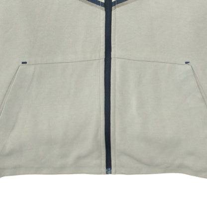 Womens UK Size L Nike Beige Full Zip Hoodie