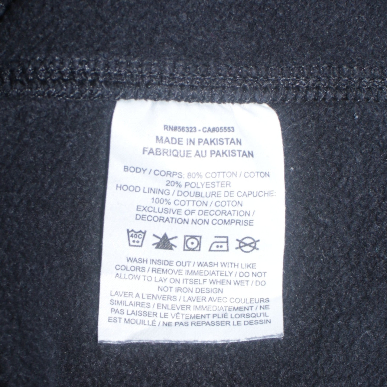 Mens UK Size XL Nike Black Pullover Hoodie