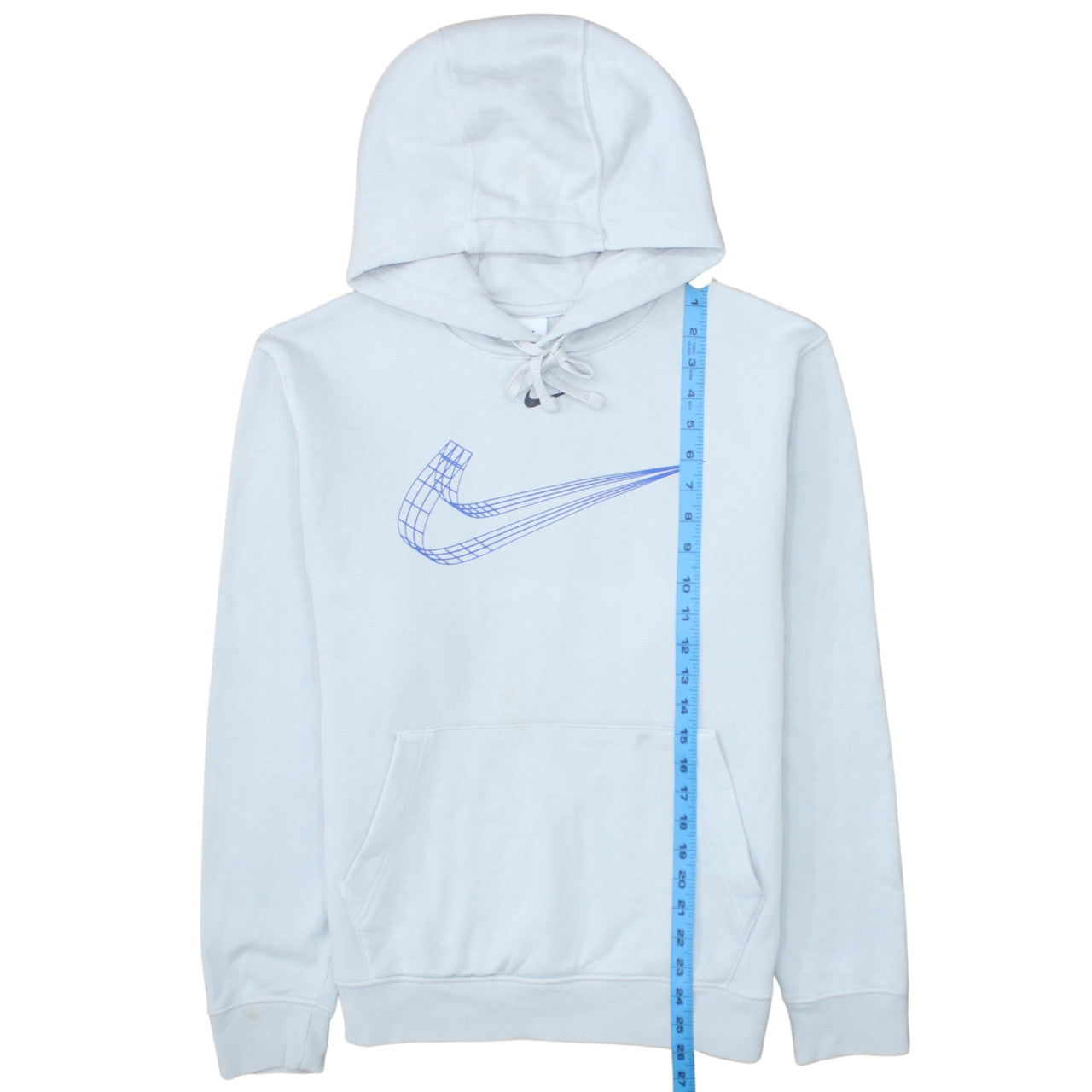 Mens UK Size S Nike White Pullover Hoodie