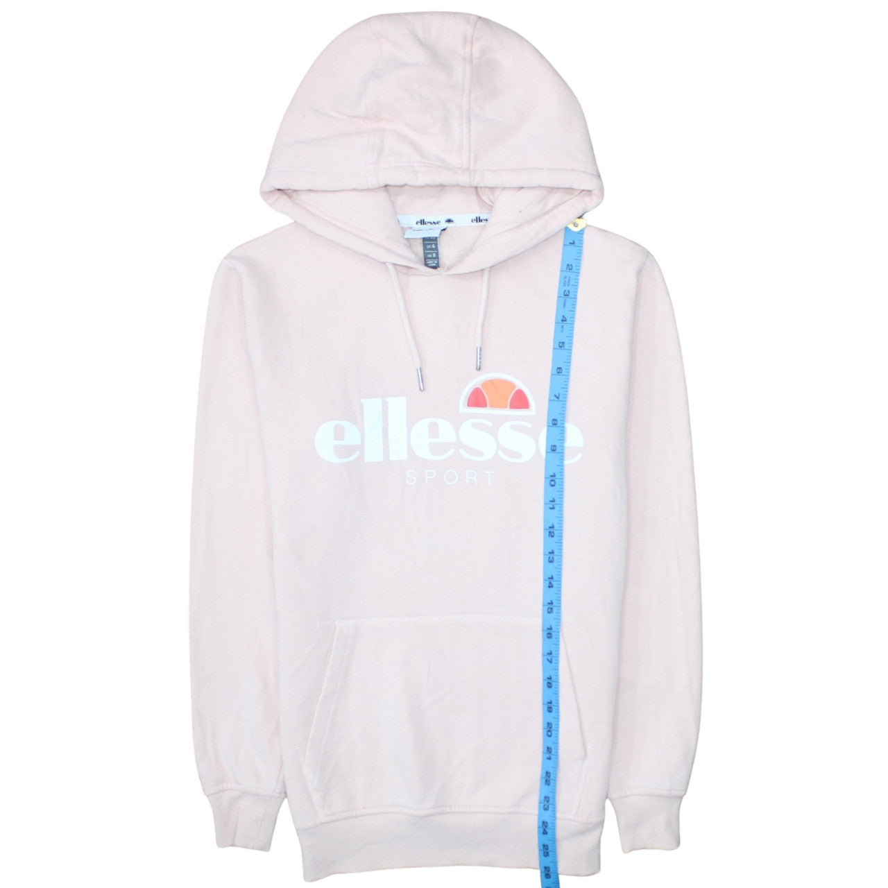 Womens UK Size 8 ellesse Pink Pullover Hoodie