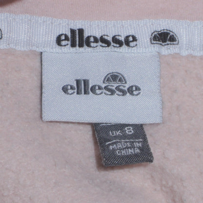 Womens UK Size 8 ellesse Pink Pullover Hoodie