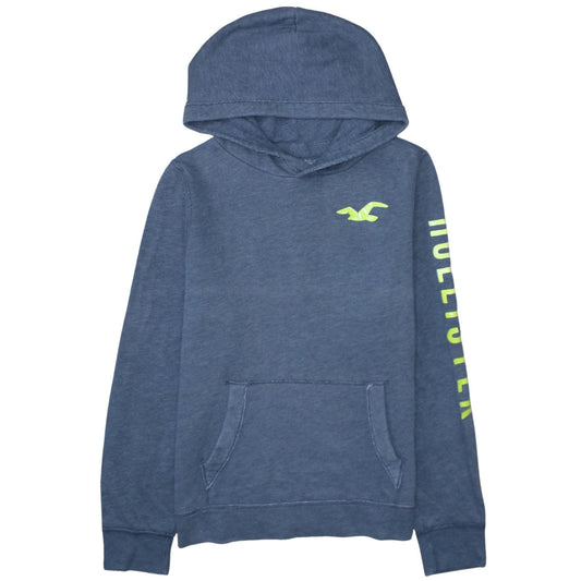 Mens UK Size XL Hollister Blue Pullover Hoodie