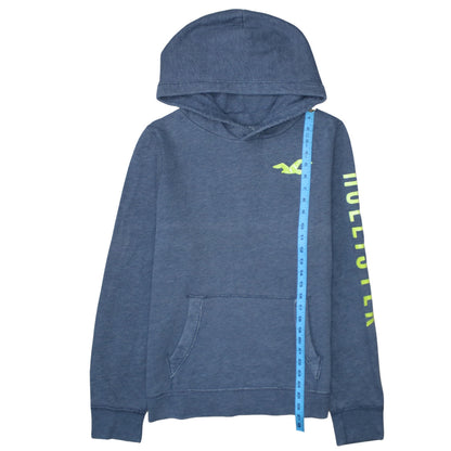 Mens UK Size XL Hollister Blue Pullover Hoodie