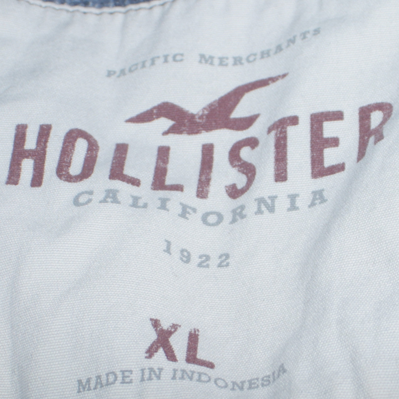 Mens UK Size XL Hollister Blue Pullover Hoodie