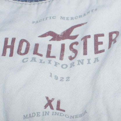 Mens UK Size XL Hollister Blue Pullover Hoodie