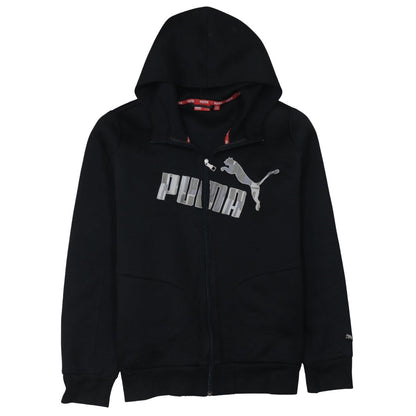Mens UK Size XL PUMA Black Full Zip Hoodie