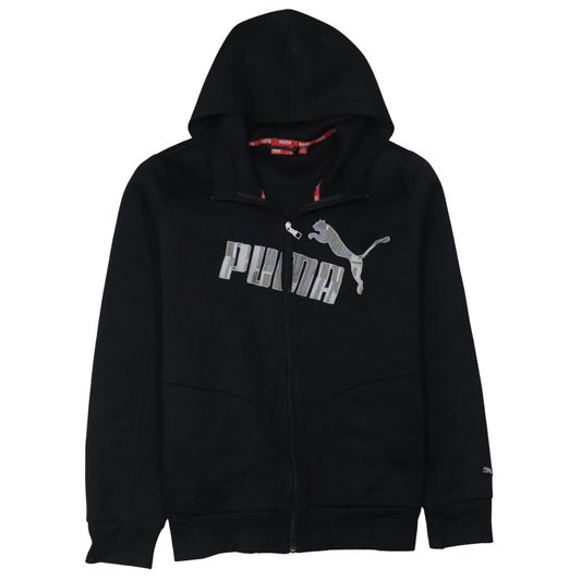 Mens UK Size XL PUMA Black Full Zip Hoodie