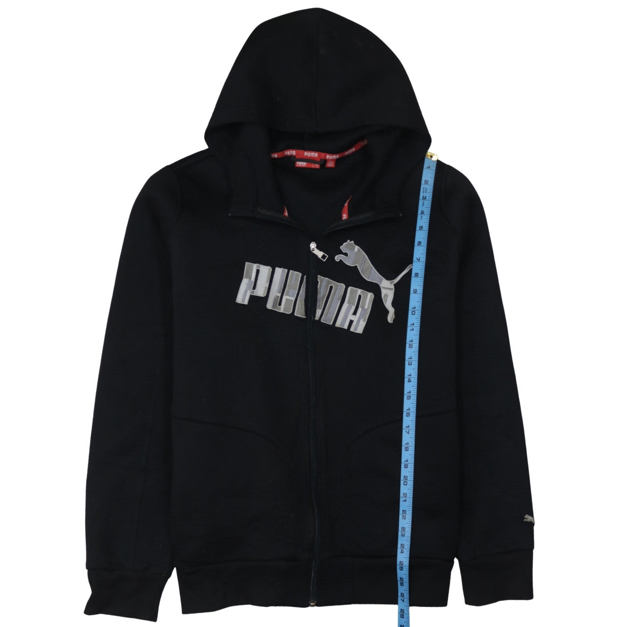 Mens UK Size XL PUMA Black Full Zip Hoodie