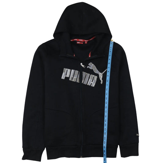 Mens UK Size XL PUMA Black Full Zip Hoodie