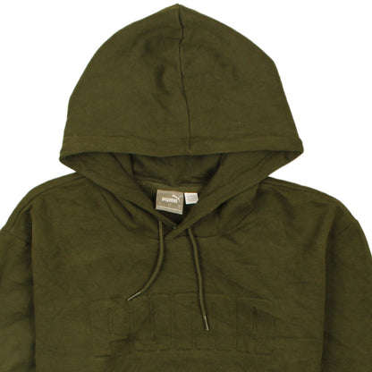Mens UK Size L PUMA Green Pullover Hoodie