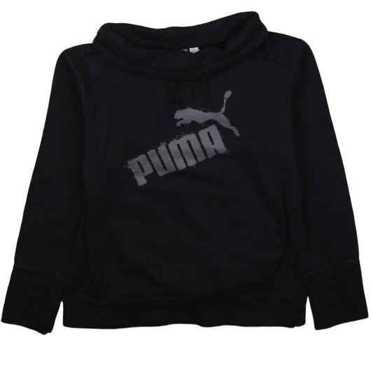 Womens UK Size 8 PUMA Black Pullover Hoodie
